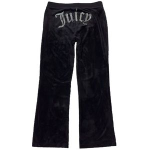 Juicy Couture XL Juicy Bling Bottom Y2K NWOT Velvet Inseam 33” Pants